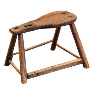 Early 19th Century Primtive Saddle Makers Stool/Table For Sale