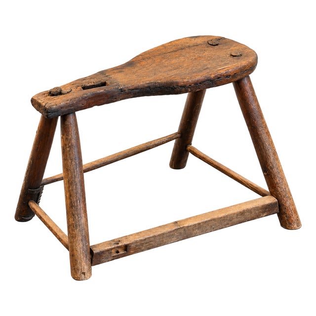 Early 19th Century Primtive Saddle Makers Stool/Table For Sale