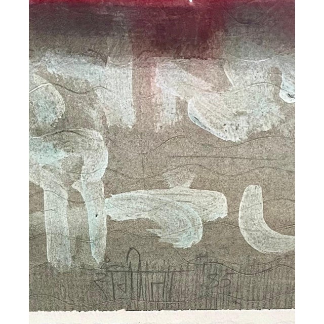 Abstract Expressionism Sangeeta Reddy, Abstract Expressionist Color Field Painting Indian Artist Sangeeta Reddy, 1985 For Sale - Image 3 of 6