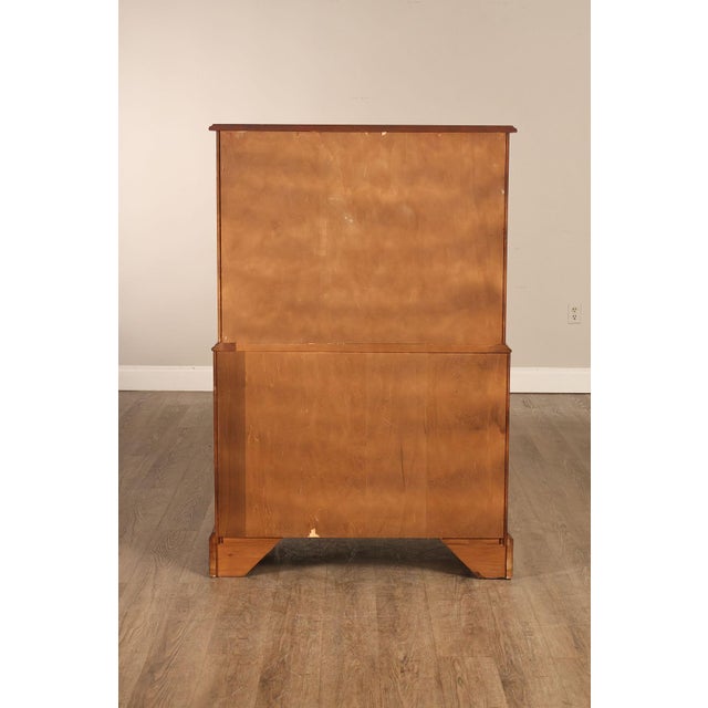 Henkel Harris Chippendale Style Cherry Tall Chest For Sale - Image 17 of 18