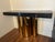 Mitchell Gold + Bob Williams Mitchell Gold & Bob Williams Modernist Brass Console Table With Black Stone Top For Sale - Image 4 of 10