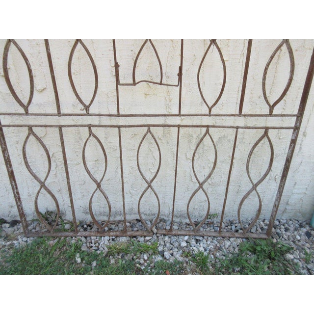 Antique Victorian Iron Architectural Salvage Door For Sale In Philadelphia - Image 6 of 7