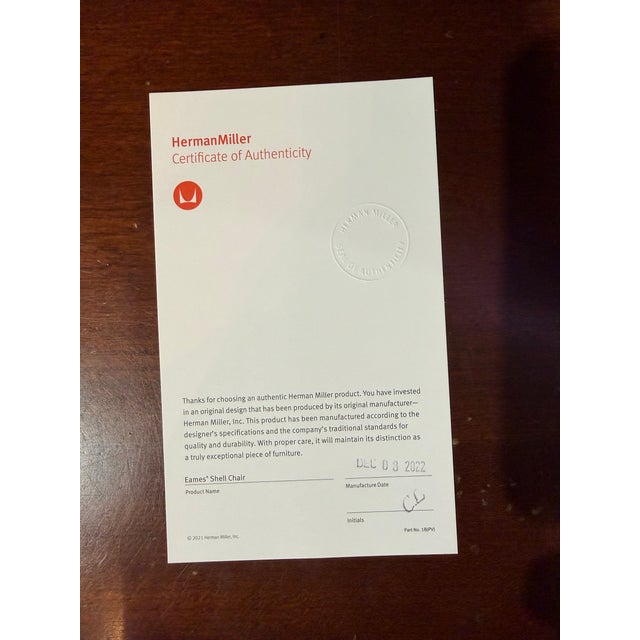 Metal Herman Miller X Charles Eames Navy Blue Shell Chair Set of Six For Sale - Image 7 of 7