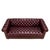 Burgundy Vintage 1970s Tufted English Chesterfield Style Burgundy Leather Sofa 76" For Sale - Image 8 of 18