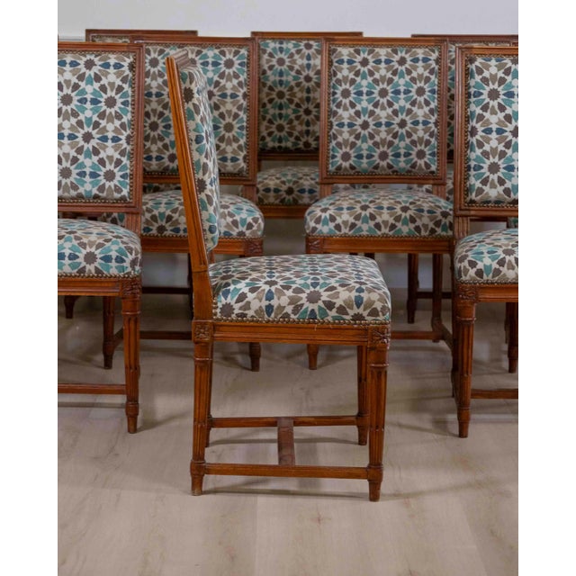 Mid 20th Century Suite of twelve Louis XVI style chairs For Sale In Atlanta - Image 6 of 10