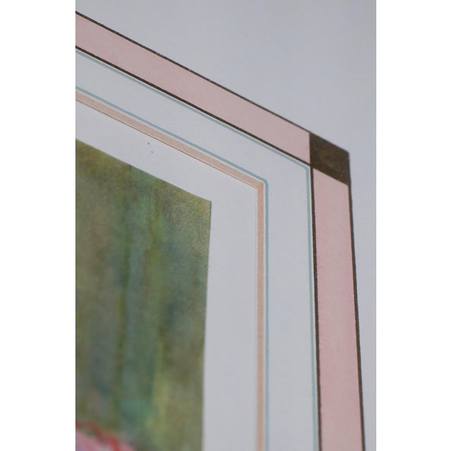 Pair of Pink Flowers Still Life Artwork - Signed For Sale - Image 10 of 13