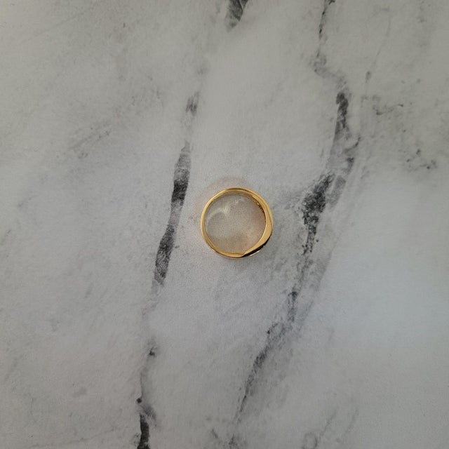 Three Row Diamond Wedding Band .50cttw 14k Yellow Gold, Size 6.5 For Sale In Los Angeles - Image 6 of 6