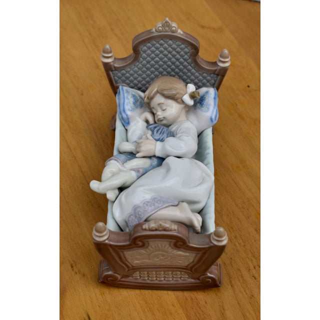 Lladro Porcelain Figurine #5717 Rock a Bye Baby Vintage Retired For Sale In Philadelphia - Image 6 of 16