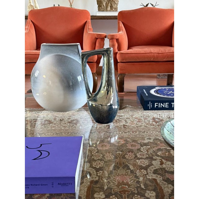 Modern Iridescent Stoneware Vase by A. Cytère, Rambervillers, France, 1960s For Sale - Image 9 of 18