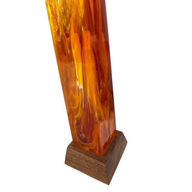 Collection of Faux Tortoise Shell Obelisks and Paper Machè Decorative Sphere For Sale - Image 10 of 18