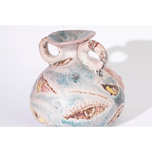 1960s Majolica Vases, 1960s, Set of 2 For Sale - Image 5 of 8