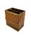 Mid-Century Modern Hollywood Regency Magazine Rack in Brass and Woven Bamboo, 1970 For Sale - Image 3 of 18