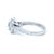 Contemporary Gia Platinum Round Brilliant Cut Diamond Halo Ring 1.48ct 5.8g, Size 3.75 For Sale - Image 3 of 11