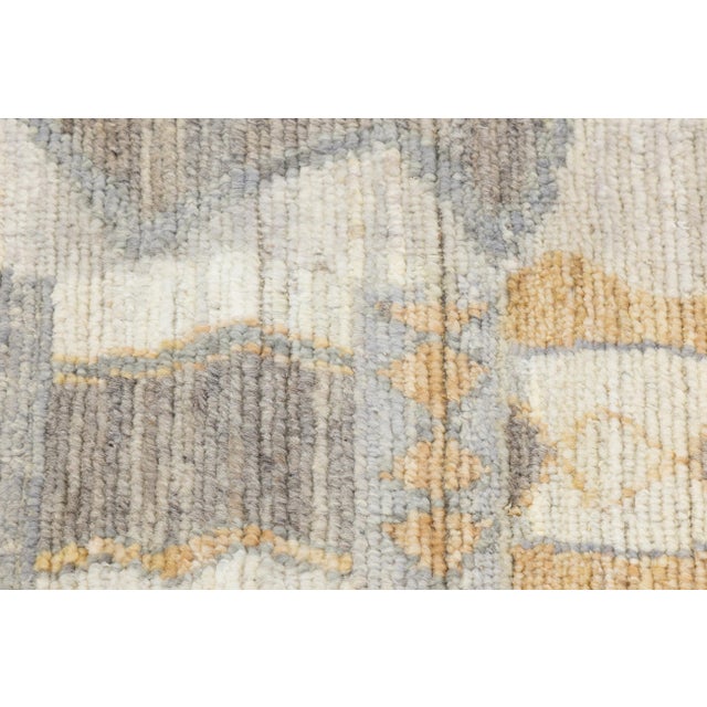 Modern Tribal Echoes: Hand-Knotted Moroccan Style Wool Rug For Sale - Image 9 of 10