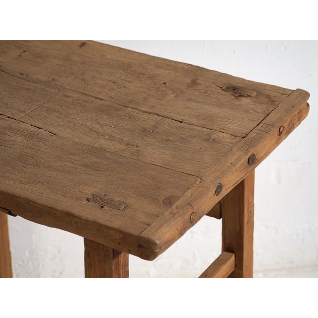 Antique Primitive Style Console Table, 1920s For Sale - Image 12 of 15