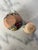 Pair of Mid-Century Handmade Tesuque Pueblo Pottery Vessels With Poster Paint Decoration, New Mexico For Sale - Image 4 of 7