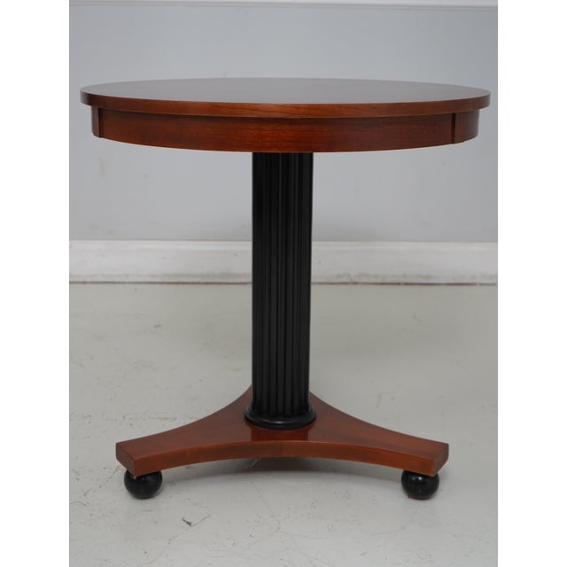Age: Approx: 30 Years Old Details: Medallion Collection Ebony Pedestal & Feet Bun Feet High Quality Construction...