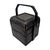 1970s Chinese Export Black Lacquer Wedding Basket With Bentwood Handle 13" For Sale - Image 5 of 14
