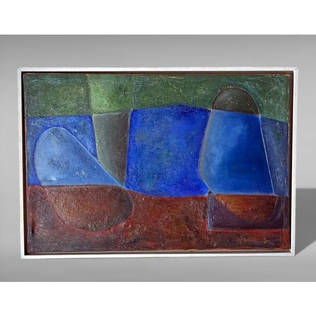 Abstract Mid 20th Century Abstract Lyrical French Oil Painting on Canvas For Sale - Image 3 of 18