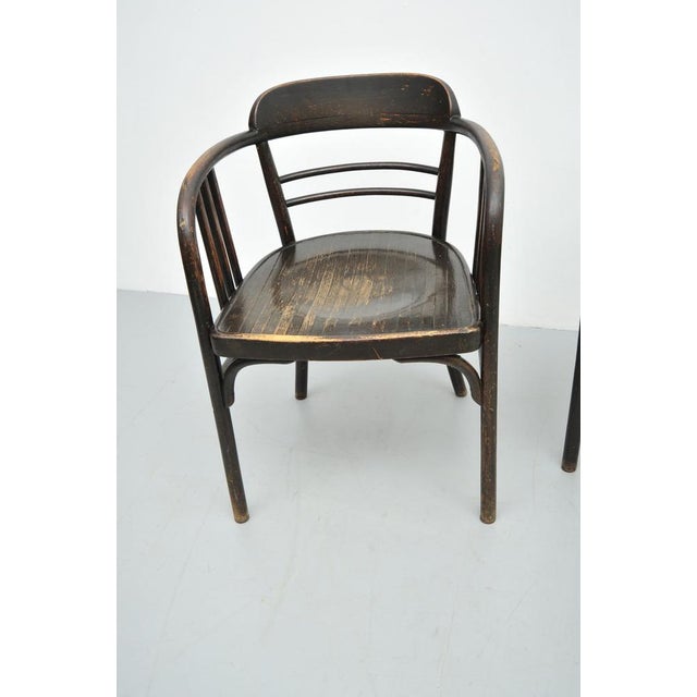 Set of Model 6093 Chairs in Beech by Jacob & Josef Kohn, Vienna, Austria, 1890s, in Very Good conditions. Designed 1890 to...