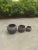 French Country 1930s Small Black Pottery Jar with Two Handles For Sale - Image 3 of 5