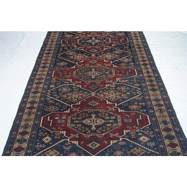 Textile Antique Shrivan Rug 4'4'' x 8'5'' For Sale - Image 7 of 10
