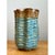 Ceramic Vintage Textured Blue Ceramic Vase For Sale - Image 7 of 12