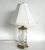 Waterford Cut Crystal "Overture" Lamps, Polished Brass, Shades, Pair Offered for sale is an elegant, traditional pair of...