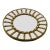 1970s 35” Round Bevelled Mirror With Turbo Sra Shells Mother of Pearl For Sale