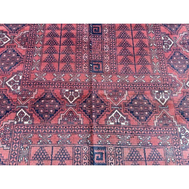 Rust Parda Hand-Knotted Wool Rug - 7'7" X 5'4" For Sale - Image 10 of 12
