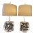 Lucite Layered Hexagonal Block Lamps by Freda Koblick - A Pair For Sale