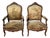 Large 18th Century French Louis XV Solid Walnut Armchair- A Pair For Sale