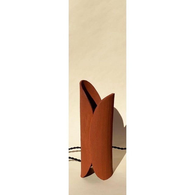 Blue Ceramic Lamp by Olivia Cognet For Sale - Image 8 of 17