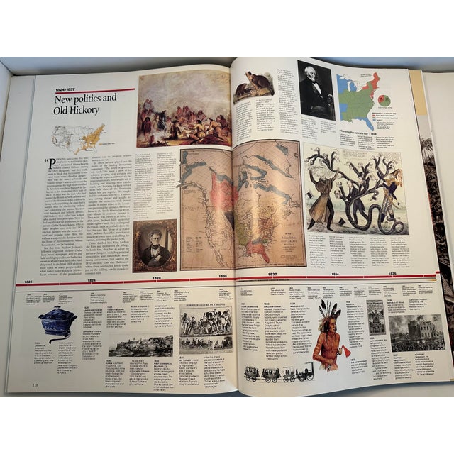 Navy Blue Vintage Historical Hardbound Collection Atlas of the United States by National Geographic Society For Sale - Image 8 of 11