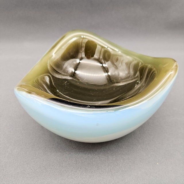 Vintage Sommerso Murano Glass Ashtray from Barbini, Italy, 1960s, in Very Good conditions. Designed 1950 to 1959 I have...