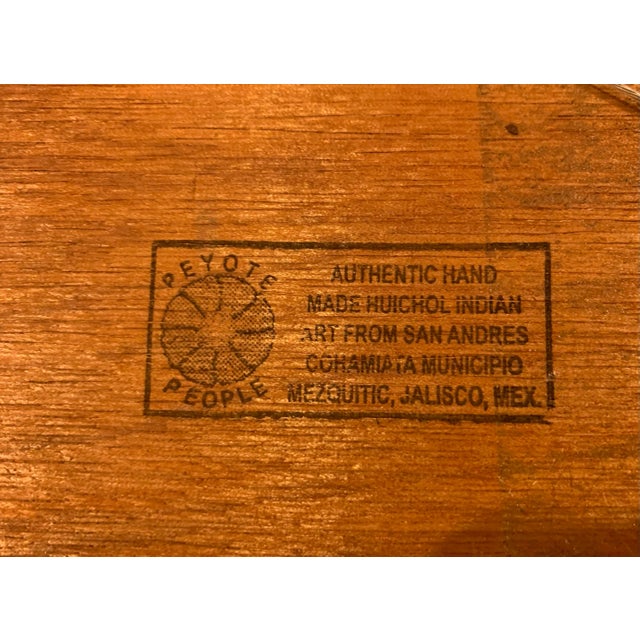 1980s 1980s Huichol Art by Eliseo Castro, Framed For Sale - Image 5 of 8