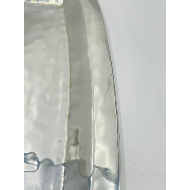 Emilia Castillo Silverplated Butterfly Tray With Stone Inlay, Taxco For Sale - Image 15 of 16