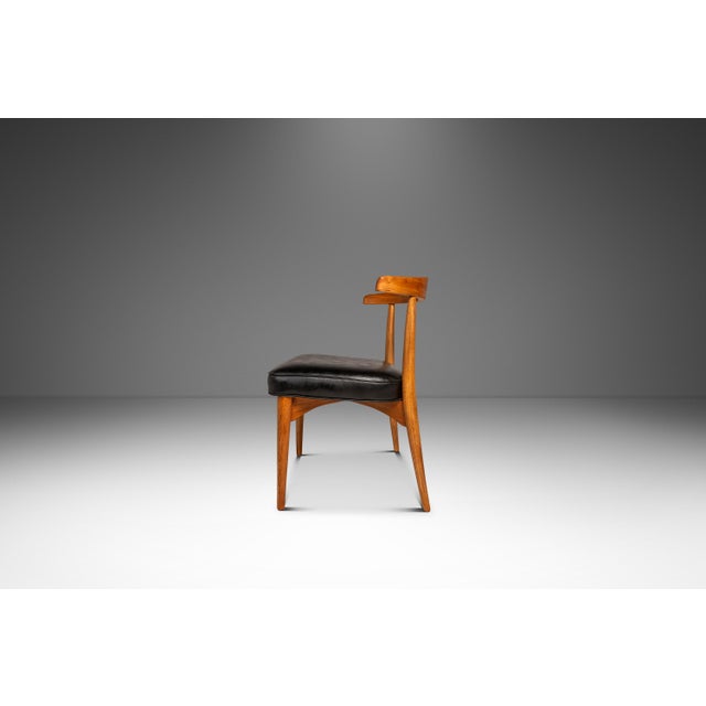 Wood Rare Set of Four (4) Mid-Century Modern Dining Chairs in Oak Attributed to Lawrence Peabody for Richardson Nemschoff, Usa, C. 1950s For Sale - Image 7 of 18