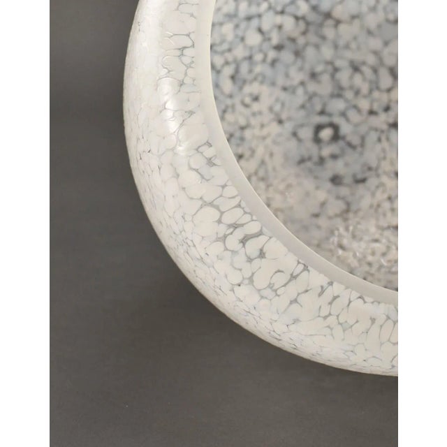 White Mid-Century Italian Murano Glass Table Lamp, 1950s For Sale - Image 8 of 9