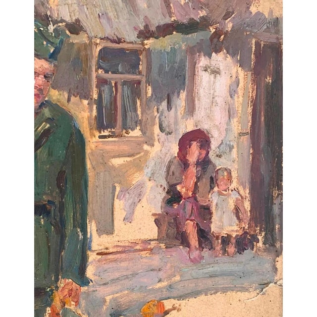 Realism Soviet Art: Ukrainian Soldier Portrait, Original Oil Painting, 1950s 37-29 For Sale - Image 3 of 6
