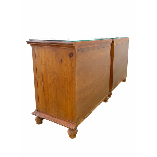 Brown Milling Road by Baker Furniture 19th Century Antique Pine William & Mary Dresser Set, 2 Pieces For Sale - Image 8 of 10