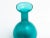 Tall green glass bottle vase handcrafted in Italy by Empoli, circa 1970s.