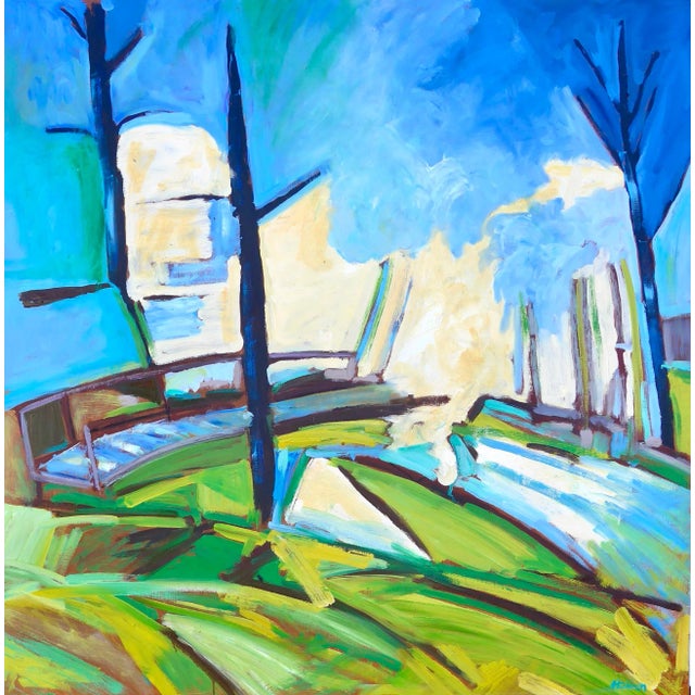 Large Landscape From France by Martha Holden For Sale In Los Angeles - Image 6 of 6