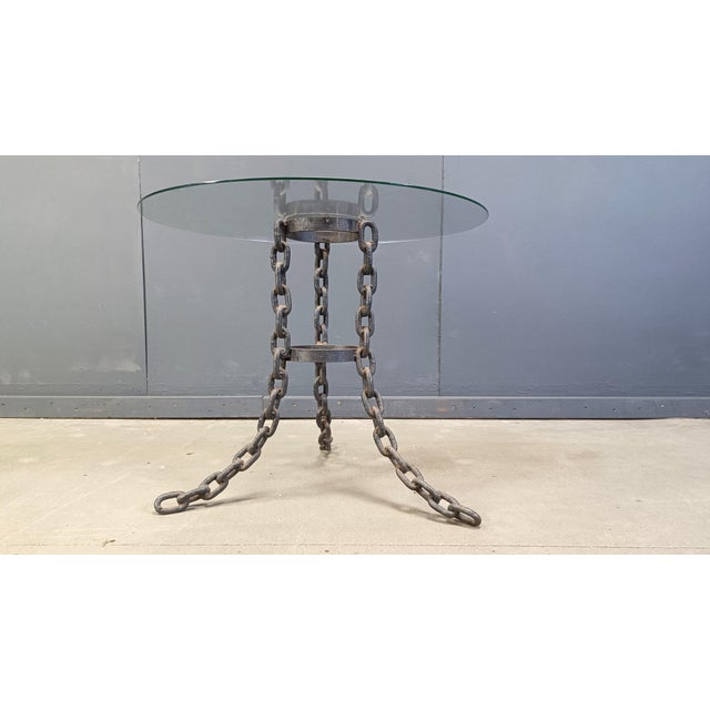 Brutalist Chain Link Coffee Table, 1970s For Sale - Image 6 of 10
