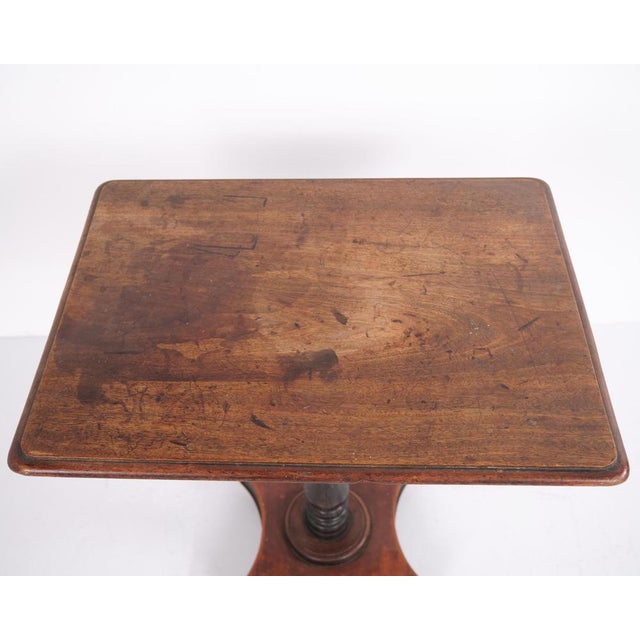 Late 19th Century Antique Oak Pedestal Side Table with Tilt Top, 1890s For Sale - Image 5 of 8