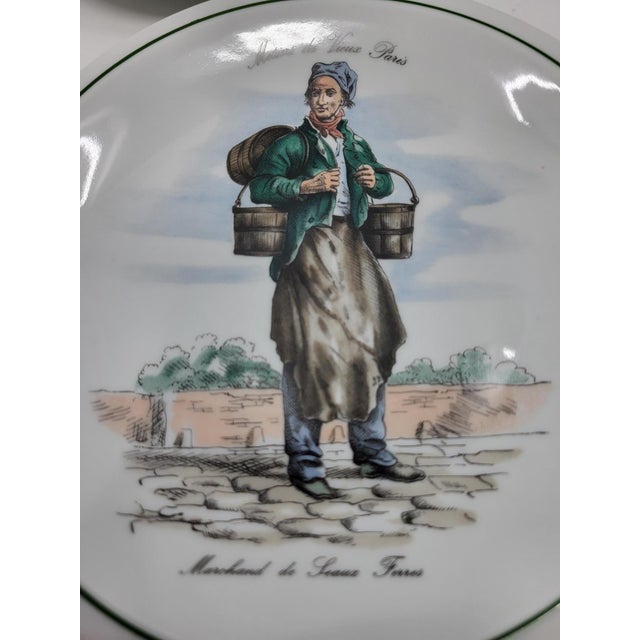 French Porcelain Plates Métiers Du Vieux Paris, Set of 6 For Sale - Image 3 of 9