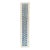 Narrow Vintage Blue White Turkish Runner - 1'8" x 8'1" For Sale