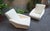 1990s Distex Model Armchairs in White Boucle by Gio Ponti for Manifattura Artigianale Italiana, 1990s, Set of 2 For Sale - Image 5 of 7