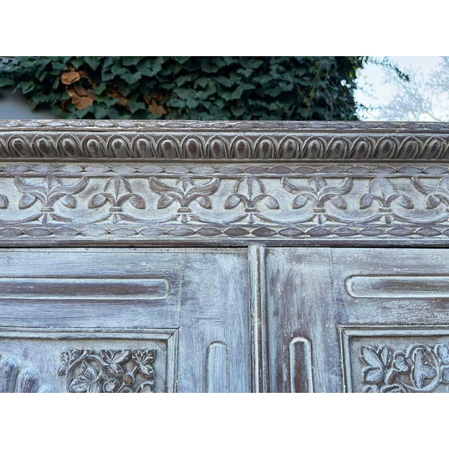 Anglo-Indian Solid Teakwood Press Armoire Wardrobe Cupboard, Mid 19th Century For Sale - Image 16 of 16