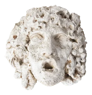 Greek God Cast Stone Garden Wall Ornament